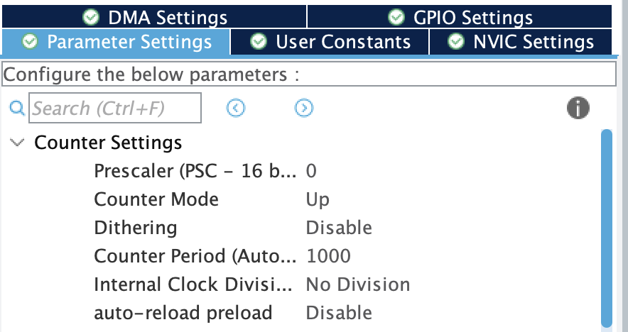 WS2812B Timer Configuration